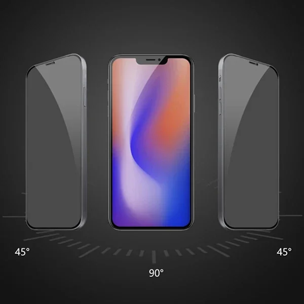 ALLY İPhone 12 PRO Max 6.7 3D Full Privacy Gizlilik Cam Ekran Koruyucu-(5775)