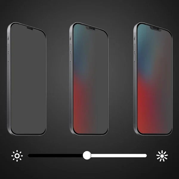 ALLY İPhone 1212 PRO 6.1 3D Full Privacy Gizlilik Cam Ekran Koruyucu Anti-Spy-(5775)