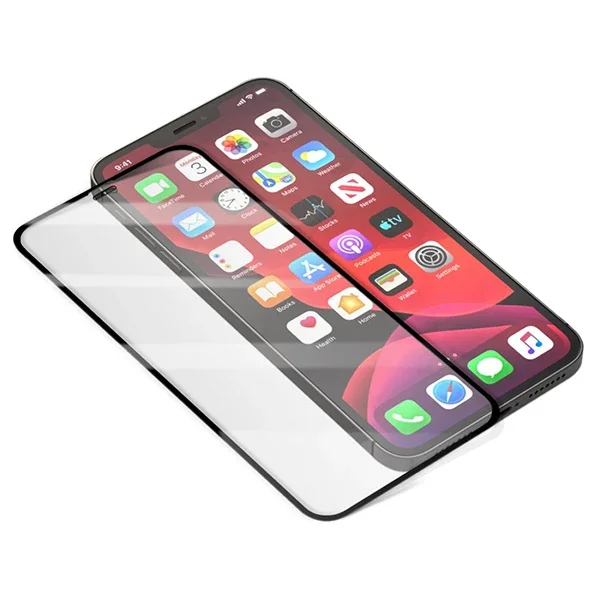 İPhone 12 Pro Max 6.7 Full Glue Tempered Cam Ekran Koruyucu Full Kaplama-(5775)