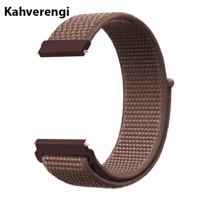 22MM Gear S3 Watch 4 -Gt2 GT2E 46MM Kayış Kordon Lylon Loop-(5775)