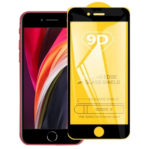iPhone SE3-SE2 İPhone 8-7 9D Full Glue Tempered Cam Ekran Koruyucu-(5775)