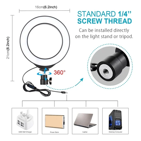 PULUZ 1.1M Çift Telefon tutucu 6.2CM Led Işık Stand YoutuberCanlı Yayın Selfie TikTok Makeup-(5775)
