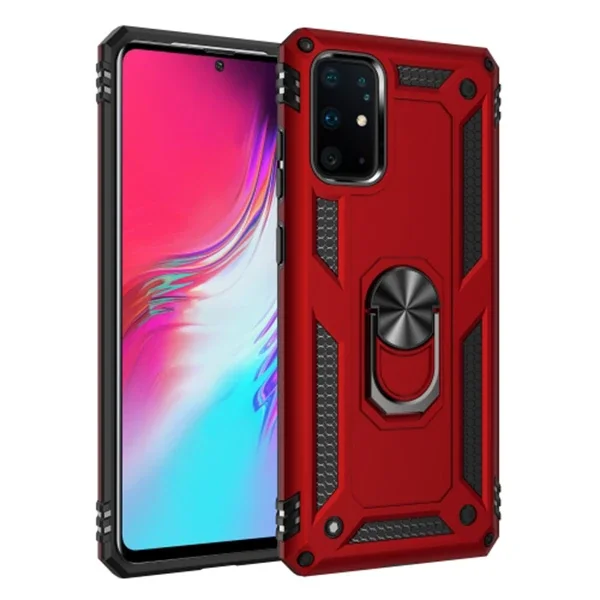 Ally Sm Galaxy S20 Yüzüklü Kılıf Armor Shockproof Ring kılıf-(5775)