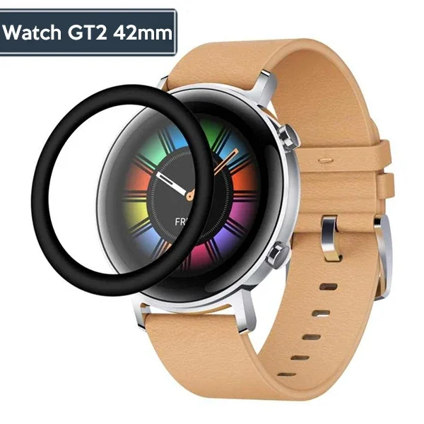 Huawei Watch Gt2 42MM 3D Kavisli Pet Ekran Koruyucu-(5775)