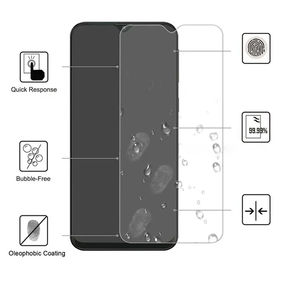 Ally Samsung Galaxy M10Xiaomi Redmi Note 8 Tempered Kırılmaz Cam Ekran Koruyucu-(5775)