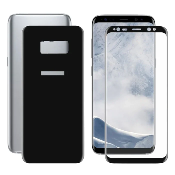 Ally Samsung Galaxy S8 İçin Kavisli Full Ön Arka Cam  Koruyucu-(5775)