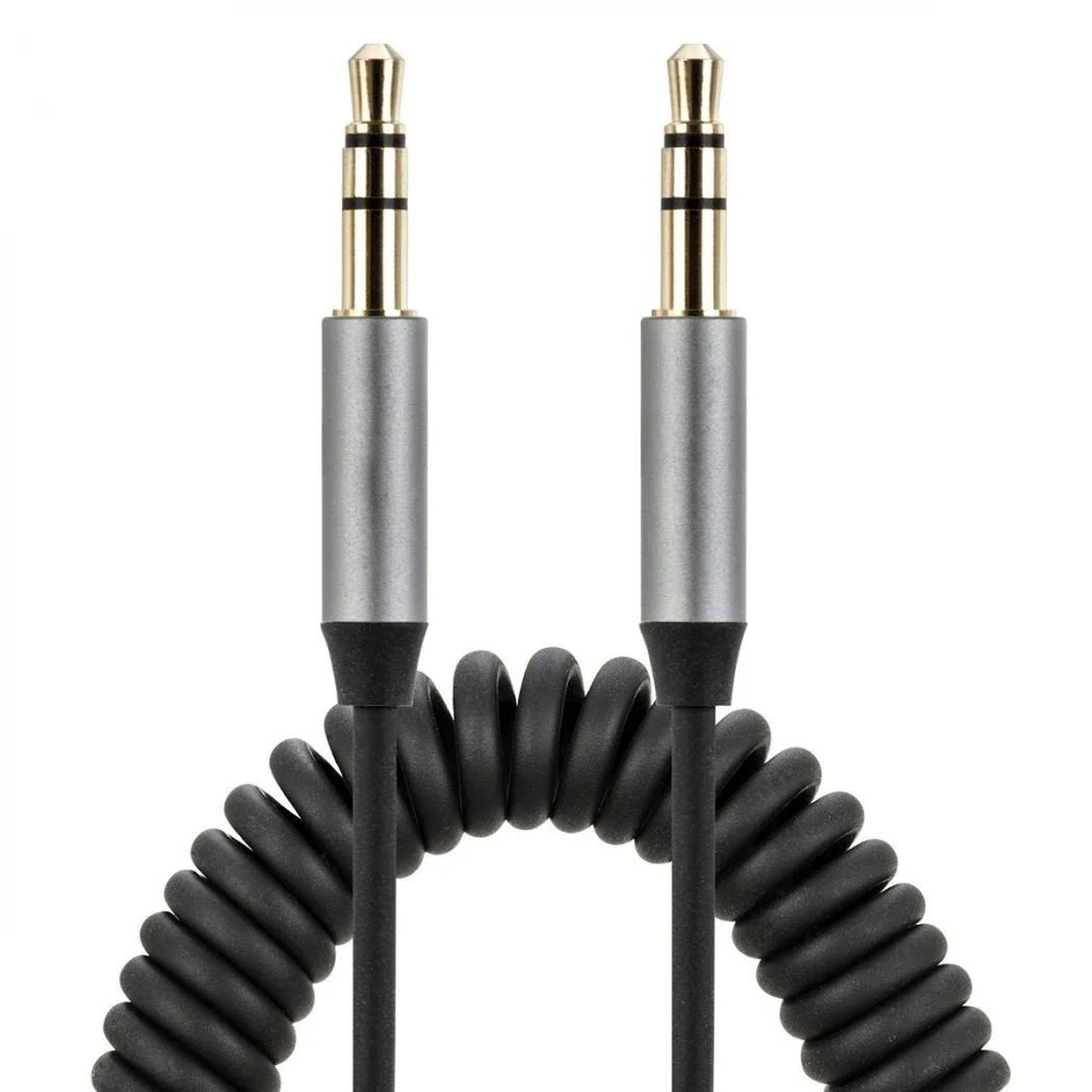 Griffin Spiral Araç Ses Aktarım Kablosu Aux Kablo 2/3mm-(5775)