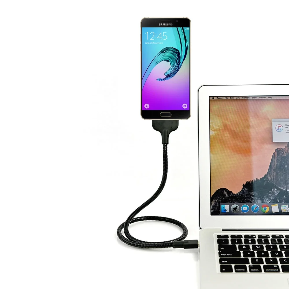 Lazy Acrobat Metal Usb Stand Android Micro Usb-(5775)