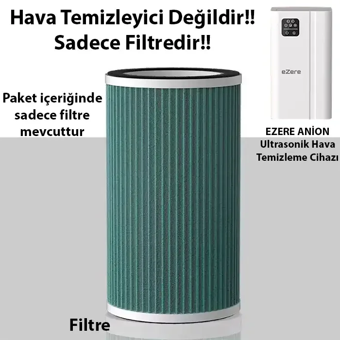 EZERE ANİON Ultrasonik Hava Temizleyici için Yedek Filtre-(5775)