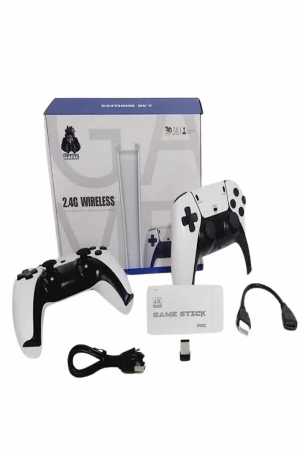 Game Stick 4K Retro Çift Kollu Atari Oyunlari +20000 Oyunlu Konsol Nostalji