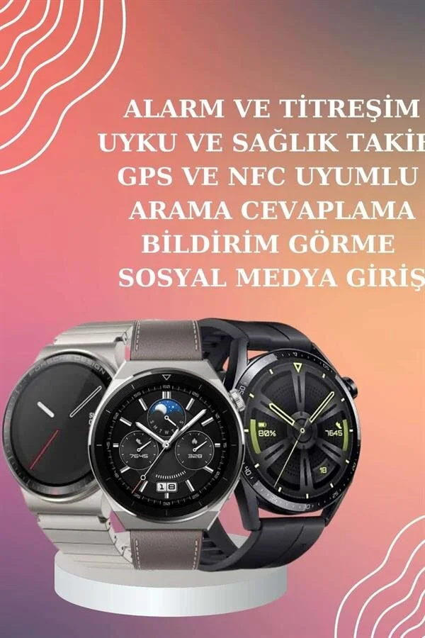 ANC Özellikli Bluetooth Kulaklık ve Amoled Ekran Akıllı Saat Uyku ve Sağlık Takibi Nabız Ölçer