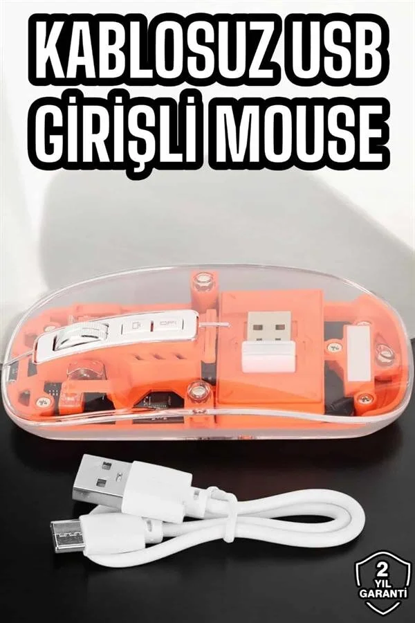 Fare Mouse Çift Modlu Kablosuz Bağlantılı 2.4GHz Destekli