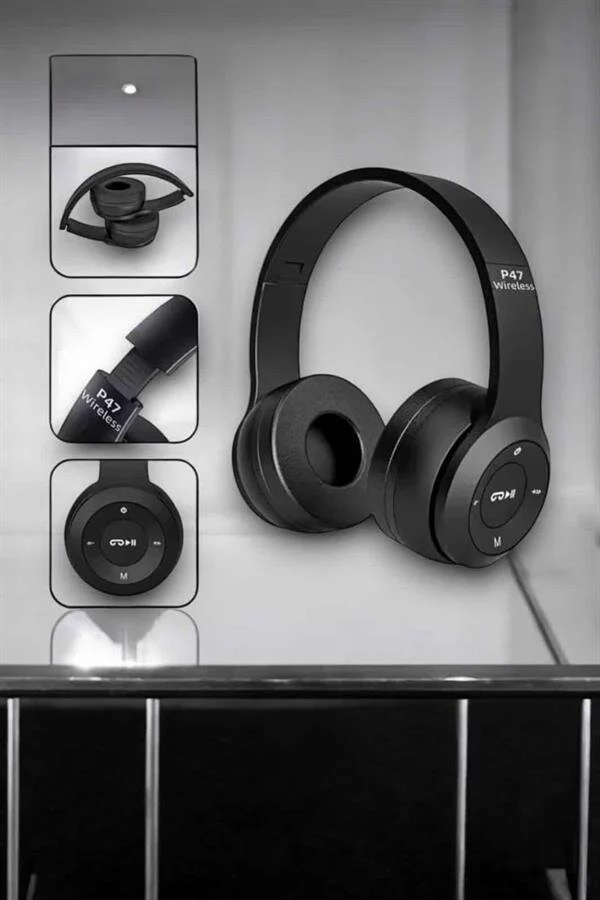 Kulak Üstü TF Kart ve AUX Destekli Ergonomik Bluetooth Kulaklık