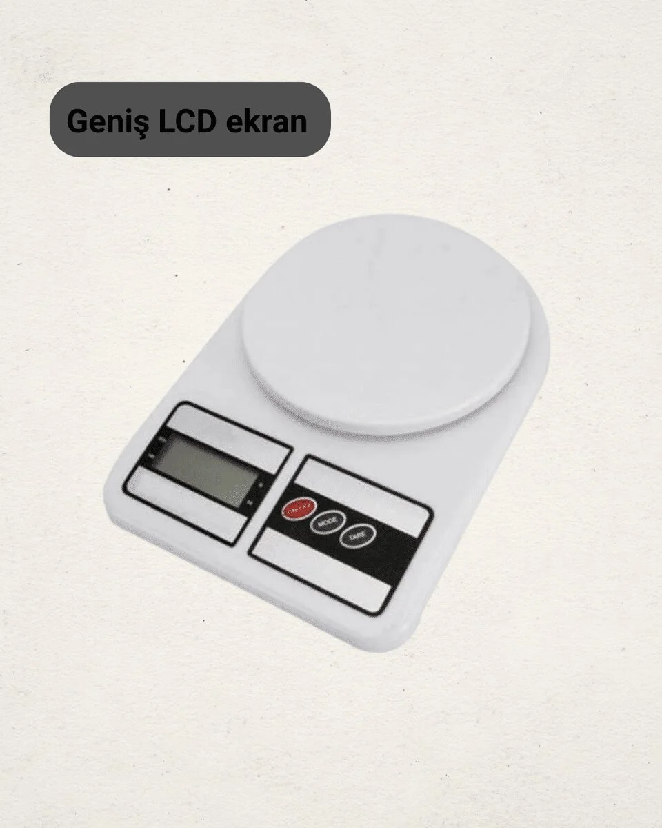 10 Kg Kapasiteli LCD Ekranlı Dijital Mutfak Tartıs