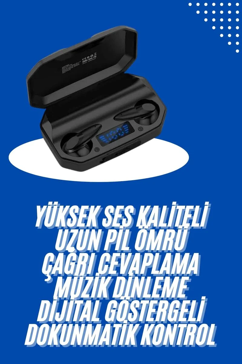 Gaming Kulaklık Bluetooth 5.2 Kablosuz Kulakiçi Rgb Işıklı Çift Mikrofonlu