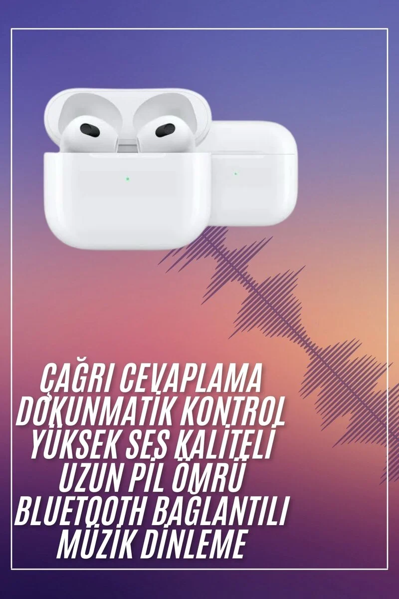 Bluetooth Kulaklık 3. Nesil Ios Android Uyumlu Yeni Nesil Wireless Charge