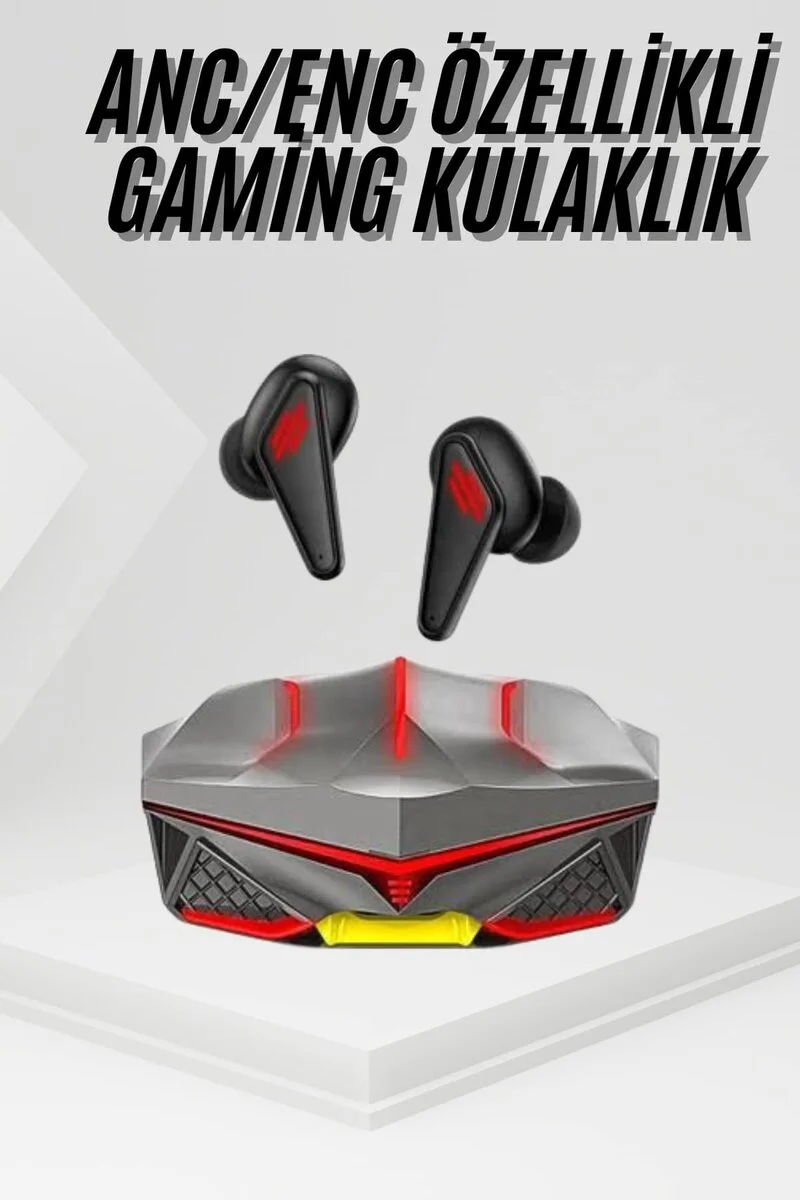 Profesyonel TWS Işıklı Kablosuz Bluetooth Kulaklık Oyuncu Kulaklığı