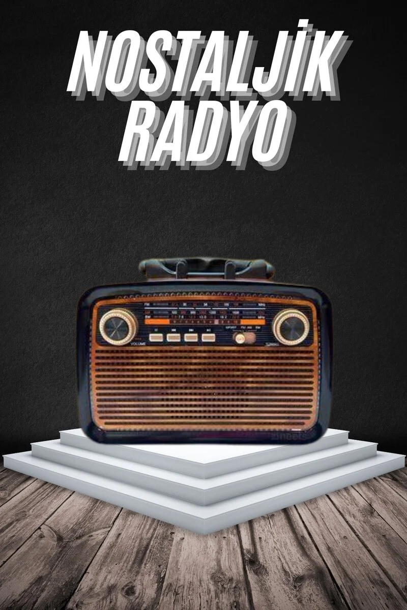 Eskitme Nostalji Tasarımlı Bluetoothlu Nostalji Radyo Ahşap Nostaljik Görünümlü