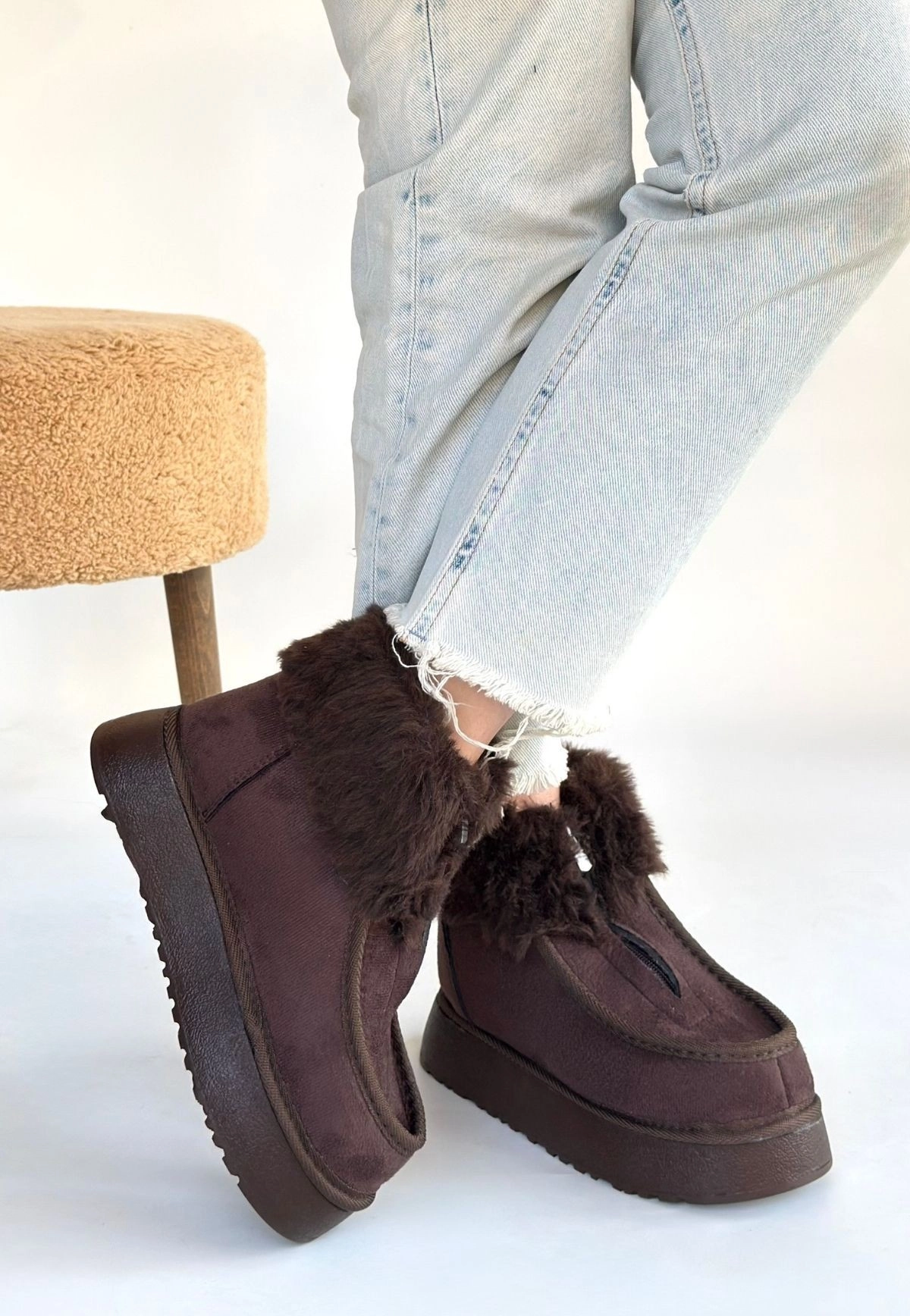 Zinya Kahverengi Süet Bot