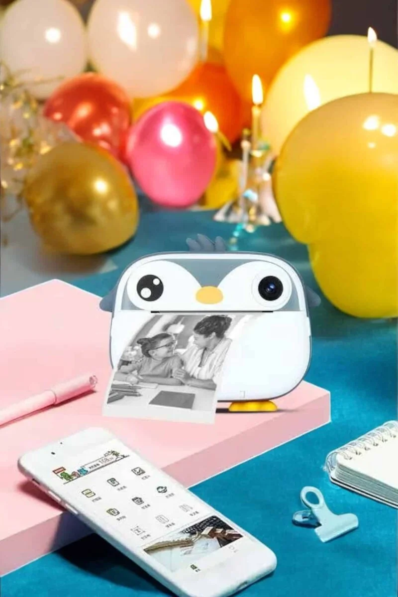 Çocuklar için Fotoğraf Makinesi Anlık Baskı Makinesi HD Görüntü Kalitesi