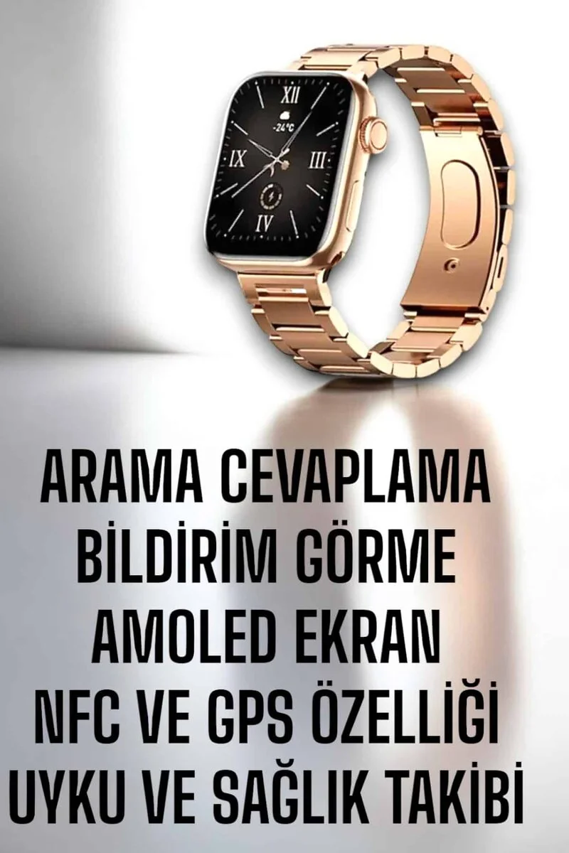Akıllı Saat Adımsayar Nabız Takibi ve GPS Destekli Kadınlara Özel