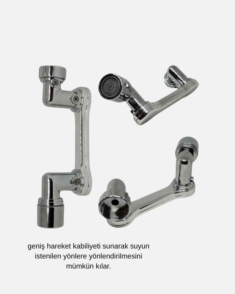 Dönebilir Musluk Başlığı – Lavabo Temizliği ve El-Yüz Yıkamada Maksimum Rahatlık
