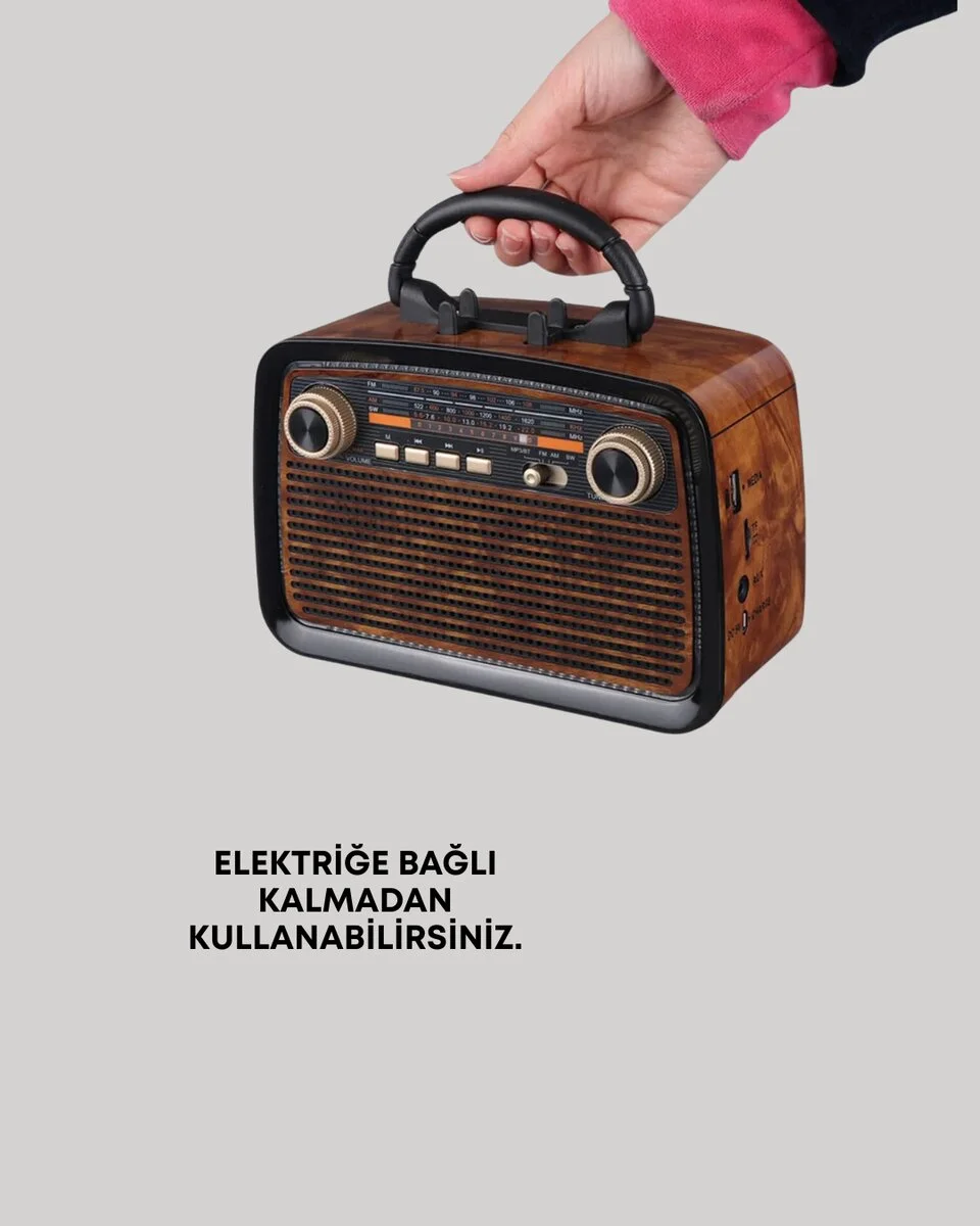 Bluetooth Hoparlör – Kablosuz Bağlantı Geniş Ses Alanı Radyo Destekli Hafif ve Taşınabilir