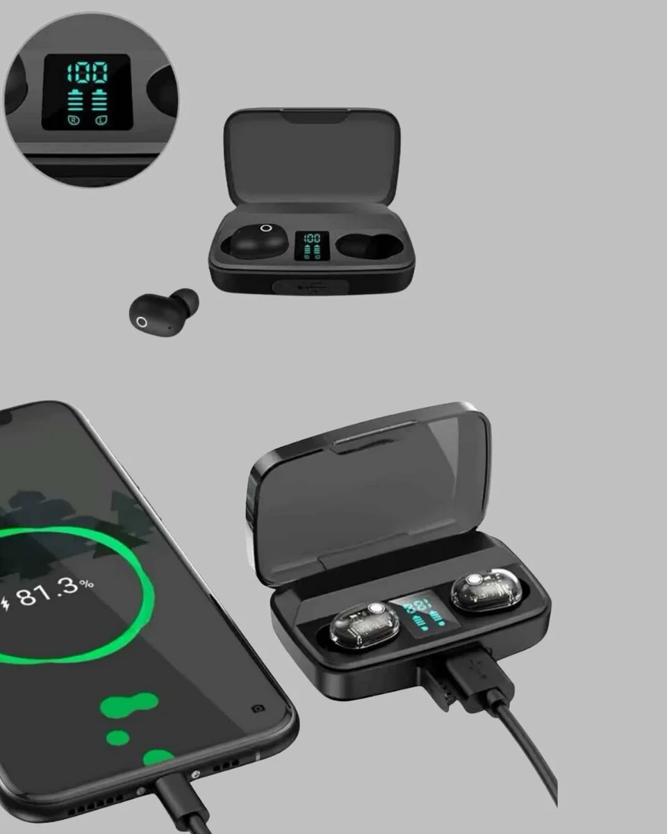 Bluetooth V5.0 Teknolojili Parmak Dokunmatik Kontrol Kulaklık Seti