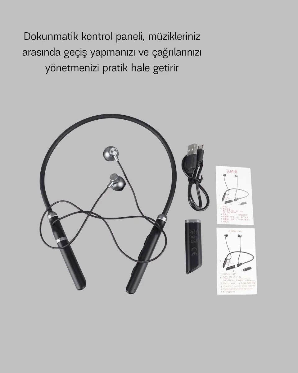 ANC Özellikli Kablosuz Bluetooth Kulaklık – Gürültü Engelleme Eller Serbest Arama