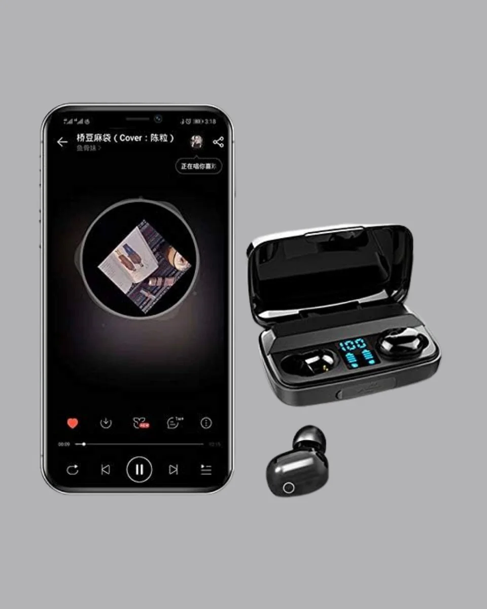 A10s Kablosuz Bluetooth Kulaklık – 1800mAh Powerbank Otomatik Eşleşme iOS/Android Uyumlu