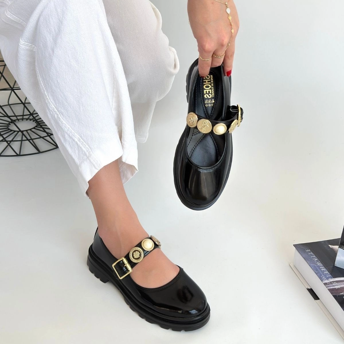 Okira Siyah Rugan Oxford Ayakkabı