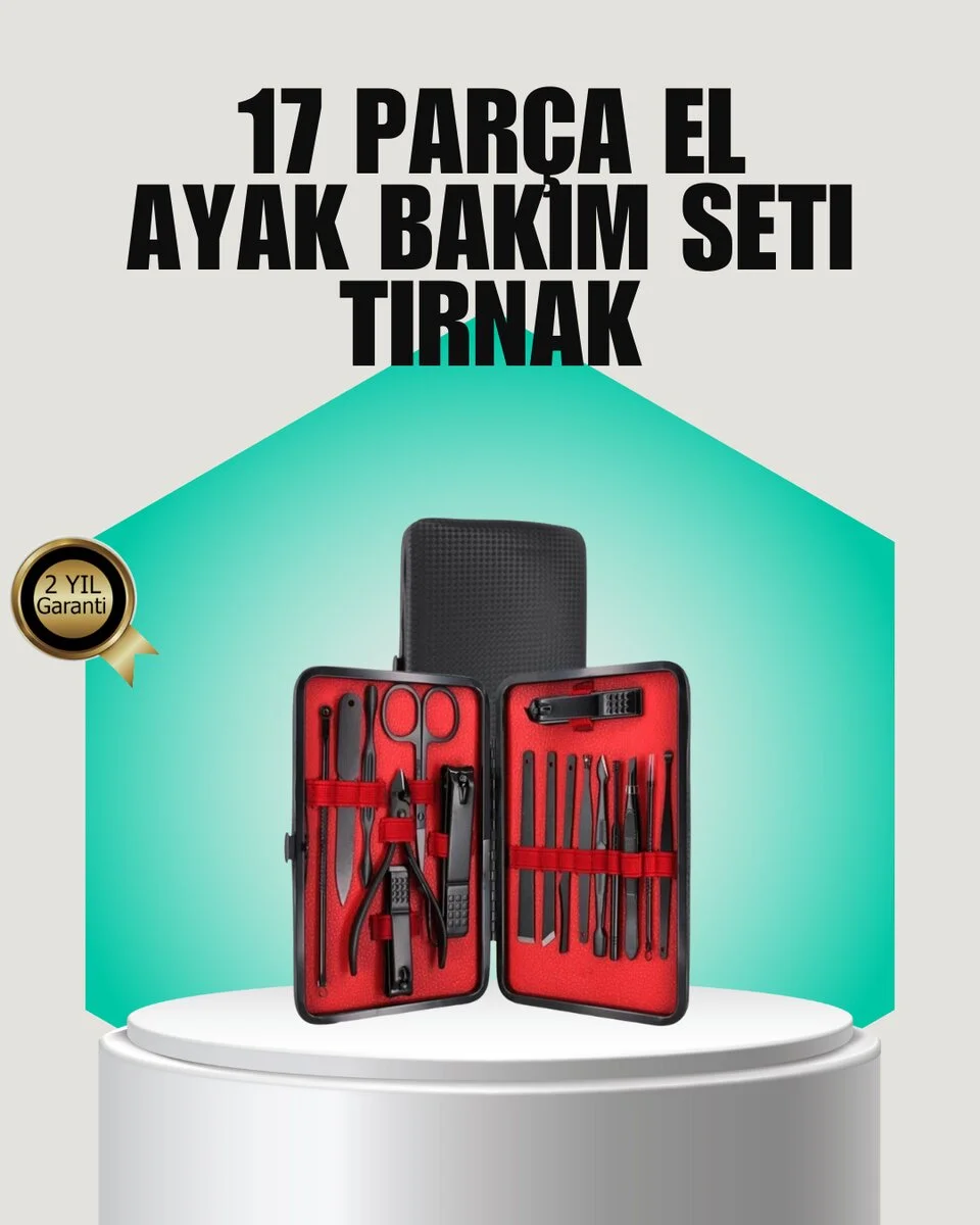 Siyah Kaymaz Teknolojili El ve Ayak Bakım Seti