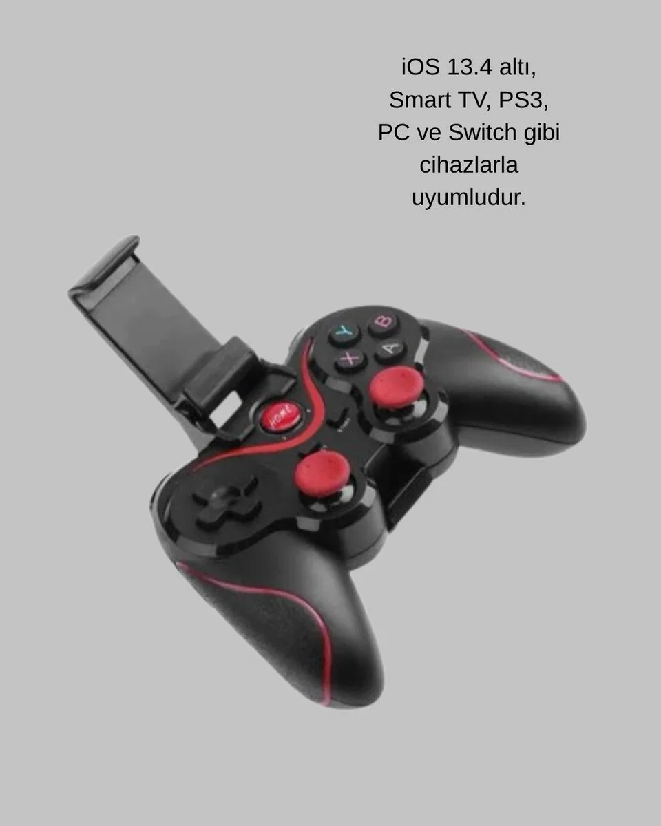 Bluetooth Kablosuz Oyun Kumandası – Android iOS PC Uyumlu