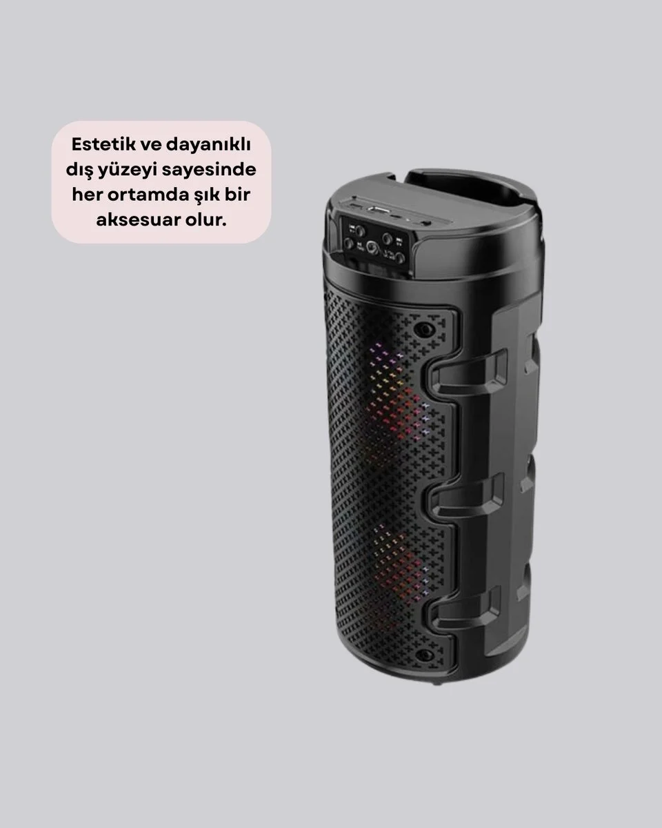 USB SD Kart ve AUX Girişli Taşınabilir Hoparlör