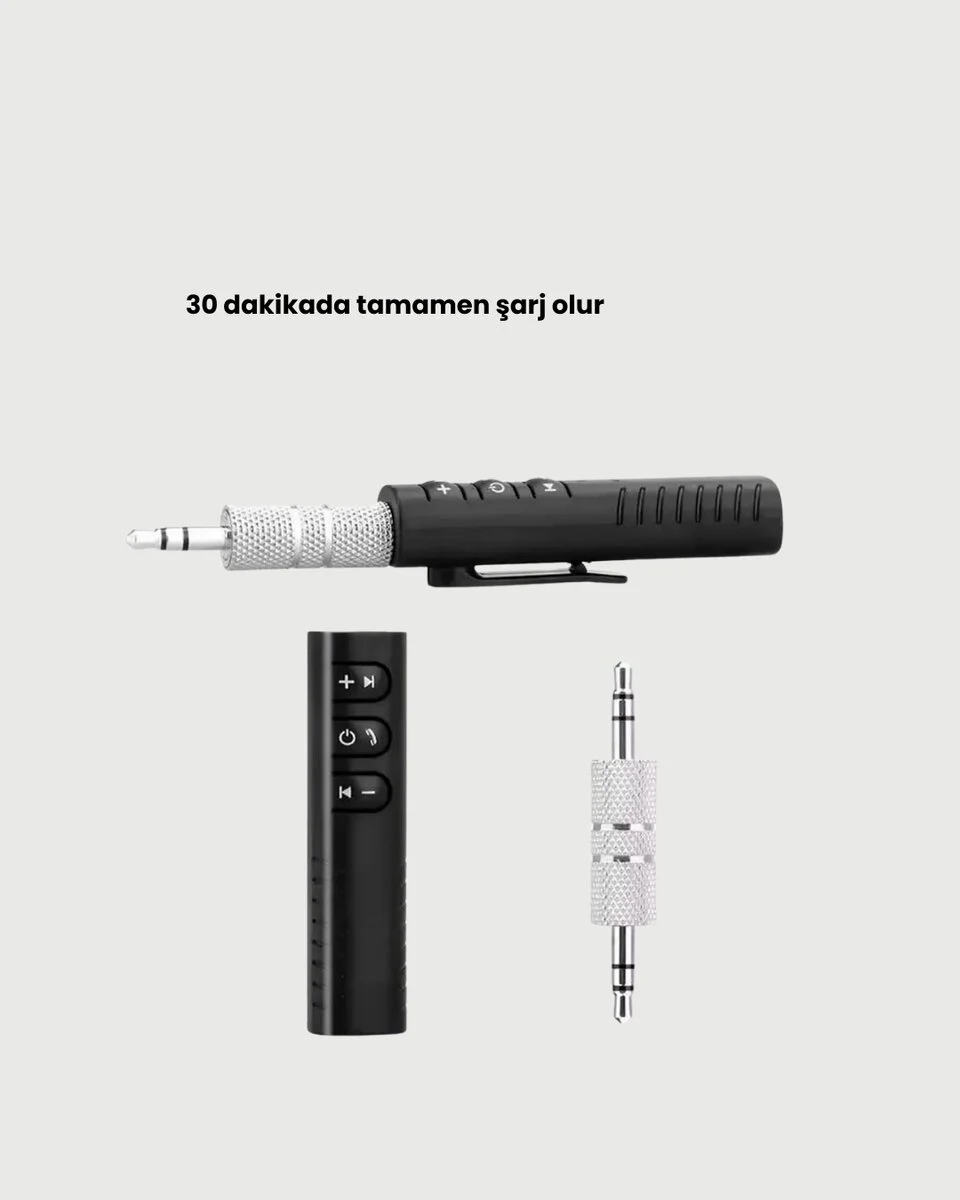Hızlı Şarjlı Bluetooth Ses Alıcısı – Ev Araç ve Ofis İçin