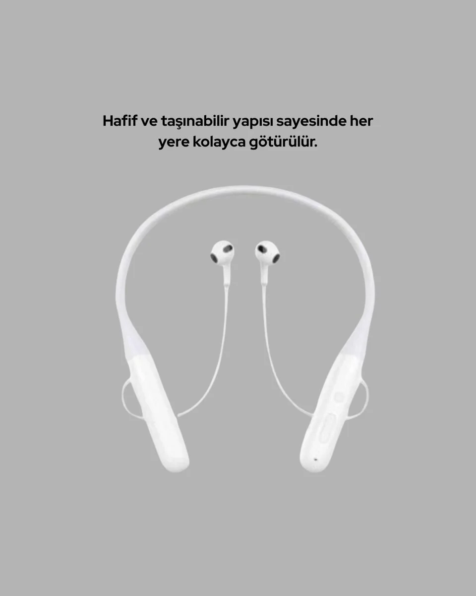 Uzun Süre Dayanıklı Manyetik Başlıklı Bluetooth Kulaklık