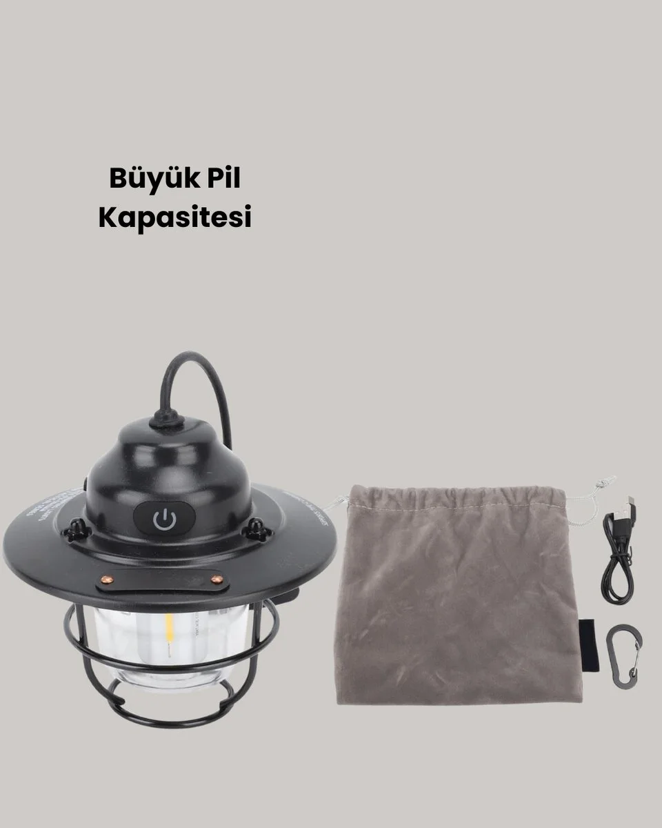 Su Geçirmez Taşınabilir Çadır Gece Lambası