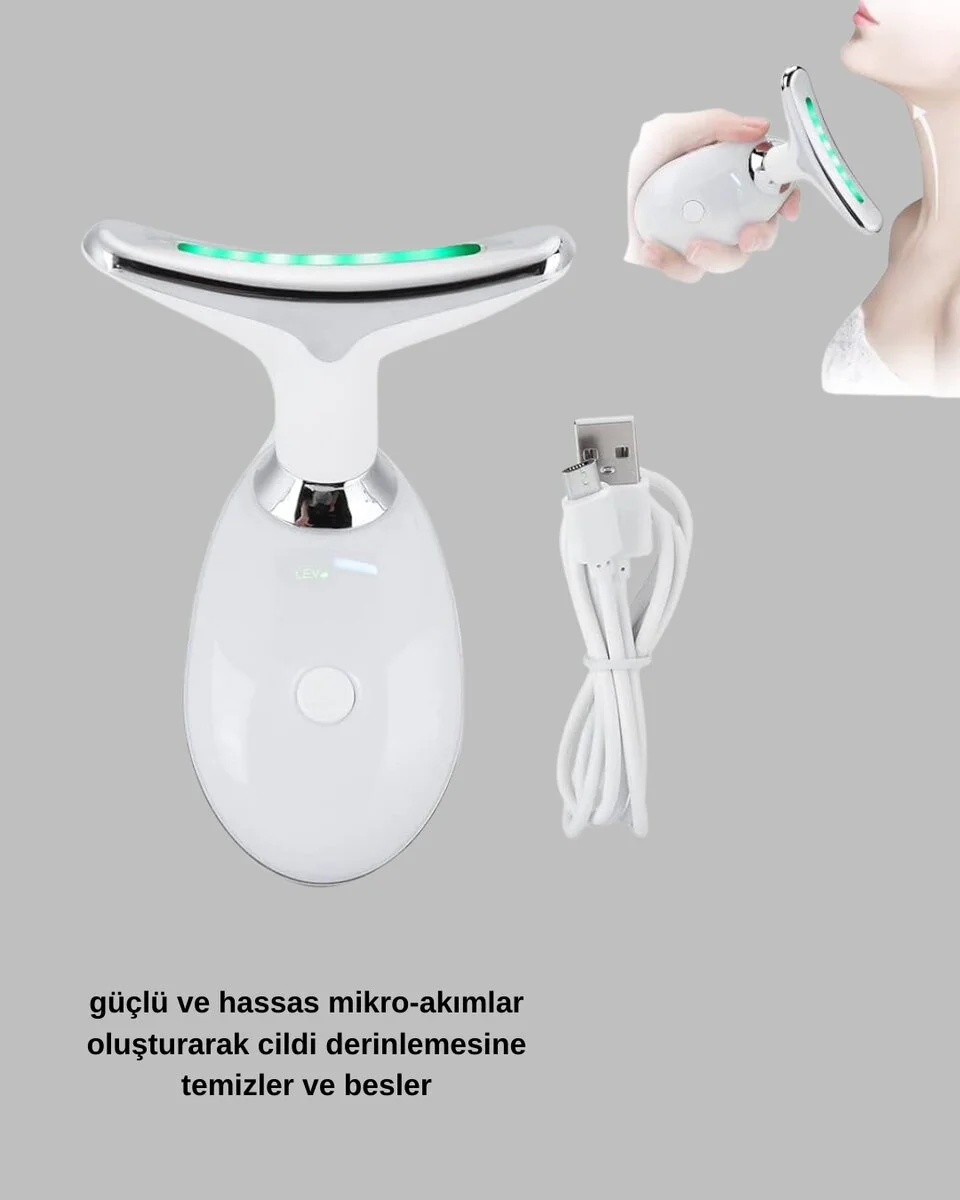 Kırışıklık Önleyici Güzellik Cihazı | Mikro Akım Masaj ve Isı Terapisi