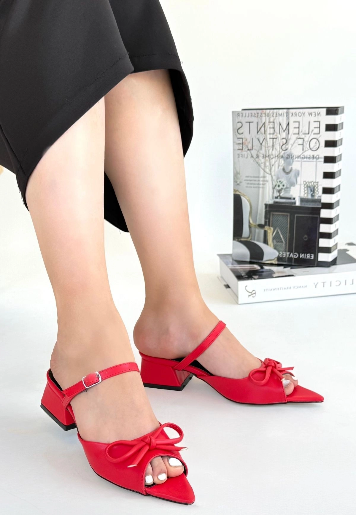 Lotta Kırmızı Cilt Topuklu Ayakkabı