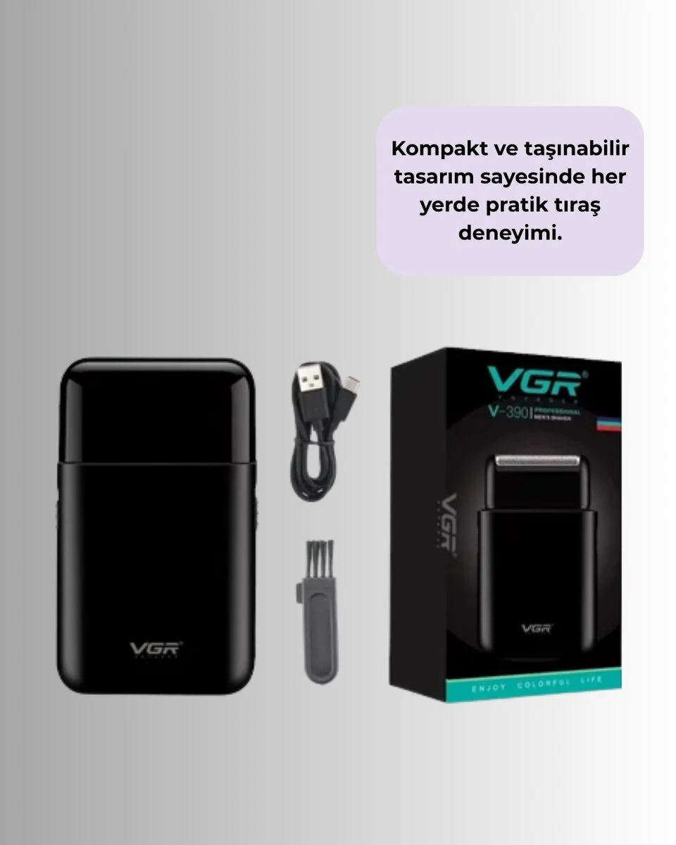 USB Şarjlı Erkek Tıraş Makinesi | Cilt Dostu ve Kompakt Tasarım