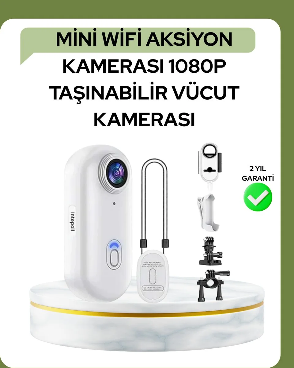 1080P WiFi Spor Kamerası Su Geçirmez Mini Aksiyon Kamera