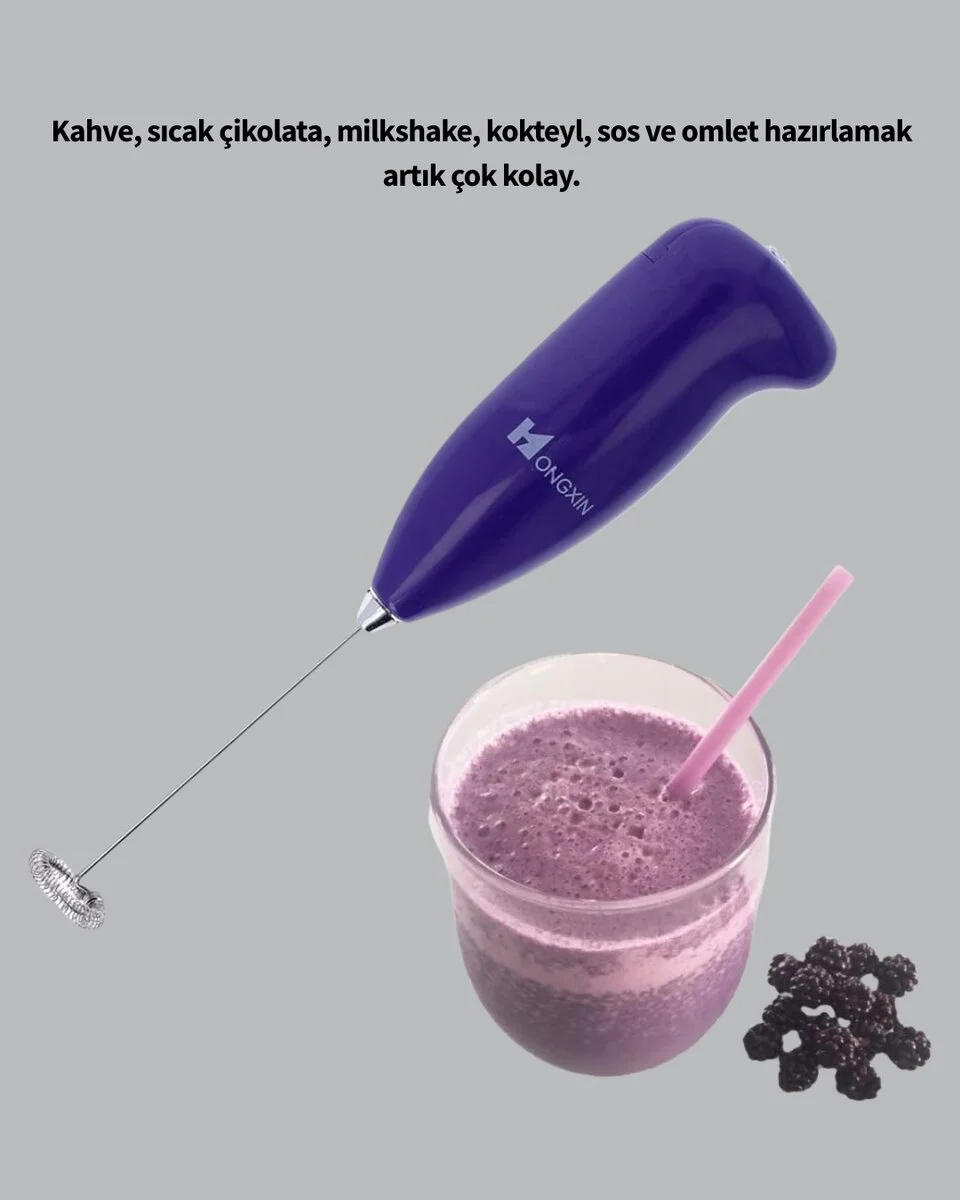 Mutfak İçin Mini El Mikseri – Kahve Süt Krema ve Sos Karıştırıcı