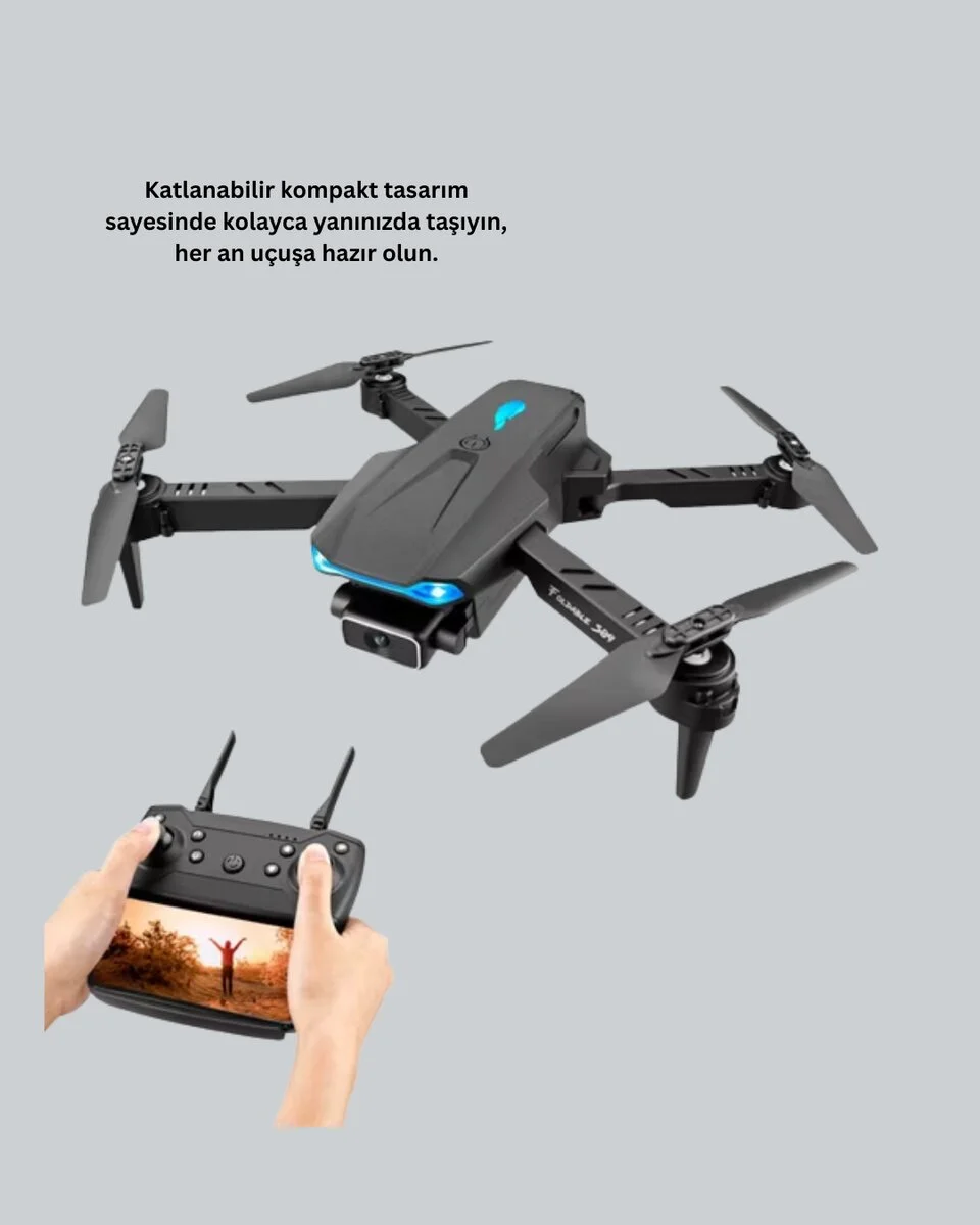 Uzaktan Kumandalı Katlanabilir Drone Yörünge Uçuşu ve Eve Dönüş Özellikli