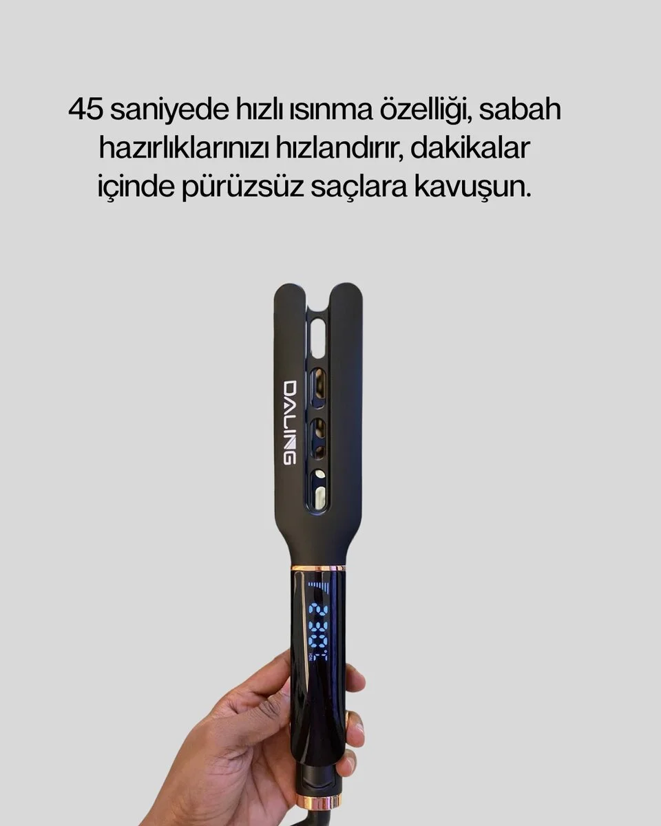 Daling Profesyonel Saç Düzleştirici Seramik Yüzey Tüm Saç Tipleri İçin