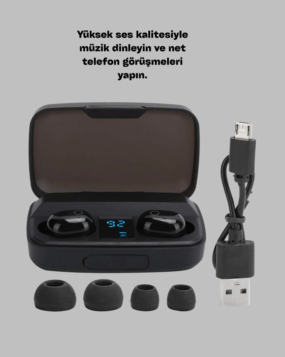 22 Kez Şarj İmkanı Sunan A10s TWS Bluetooth Stereo Kulaklık