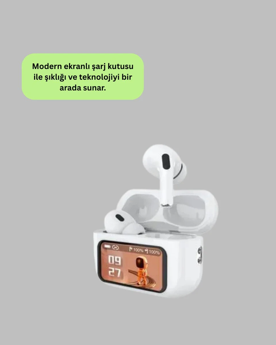 Yüksek Bass ve Güçlü Ses Özellikli Akıllı Bluetooth Kulaklık Dokunmatik Kontrol