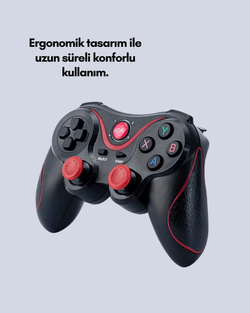 Uzun Pil Ömürlü Kablosuz Oyun Kumandası PC Telefon Tablet İçin