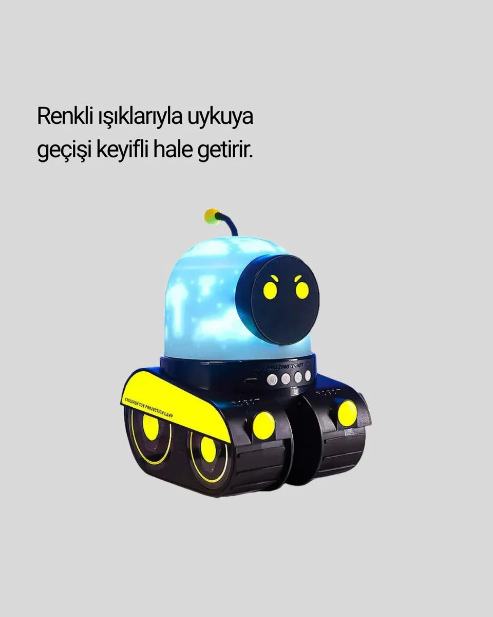 Otomatik Döner Slaytlı Üç Parlaklık Ayarlı Projektör Lamba