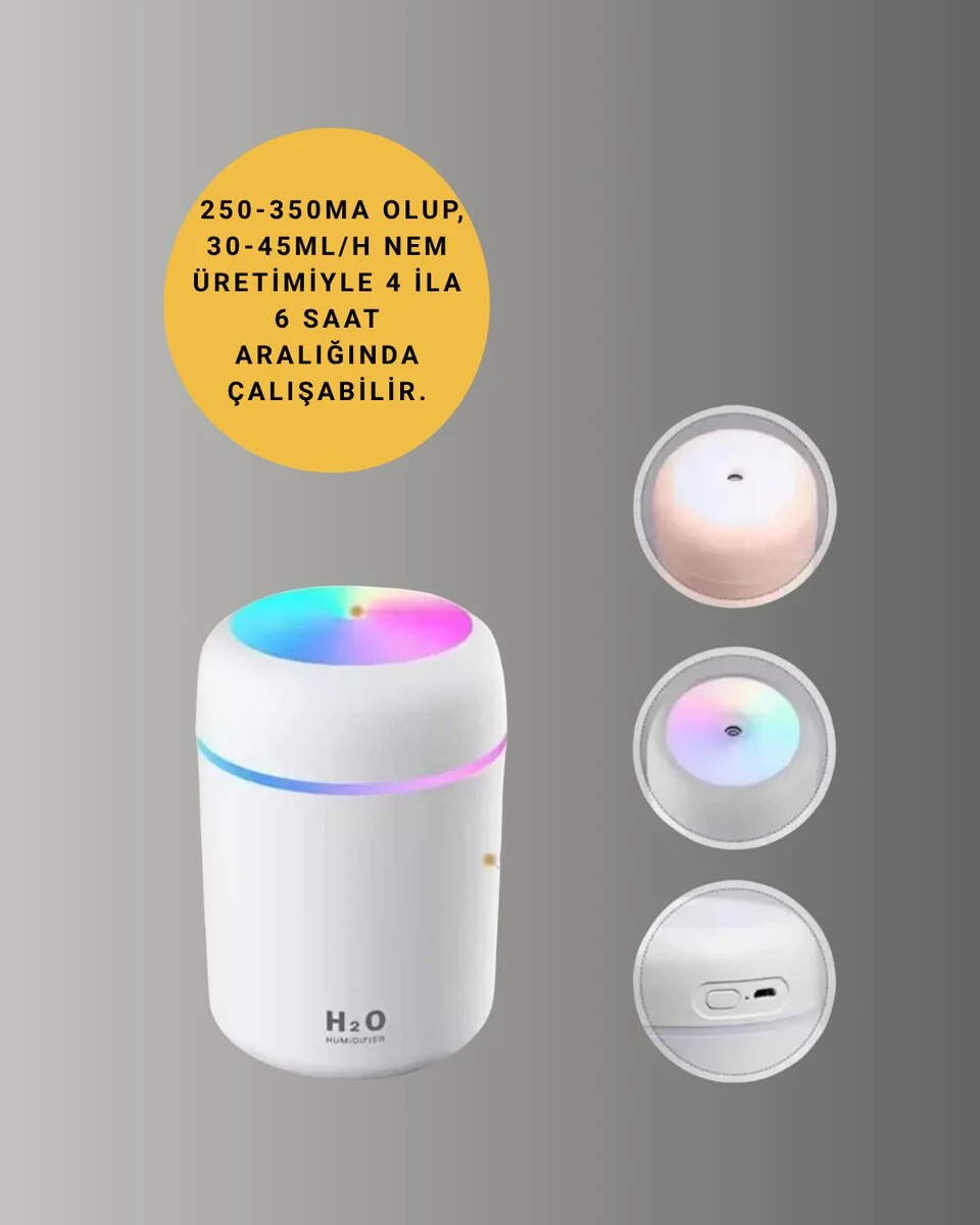 Kompakt Boyutlu Nemlendirici – 30-45ml/h Buhar Kapasiteli