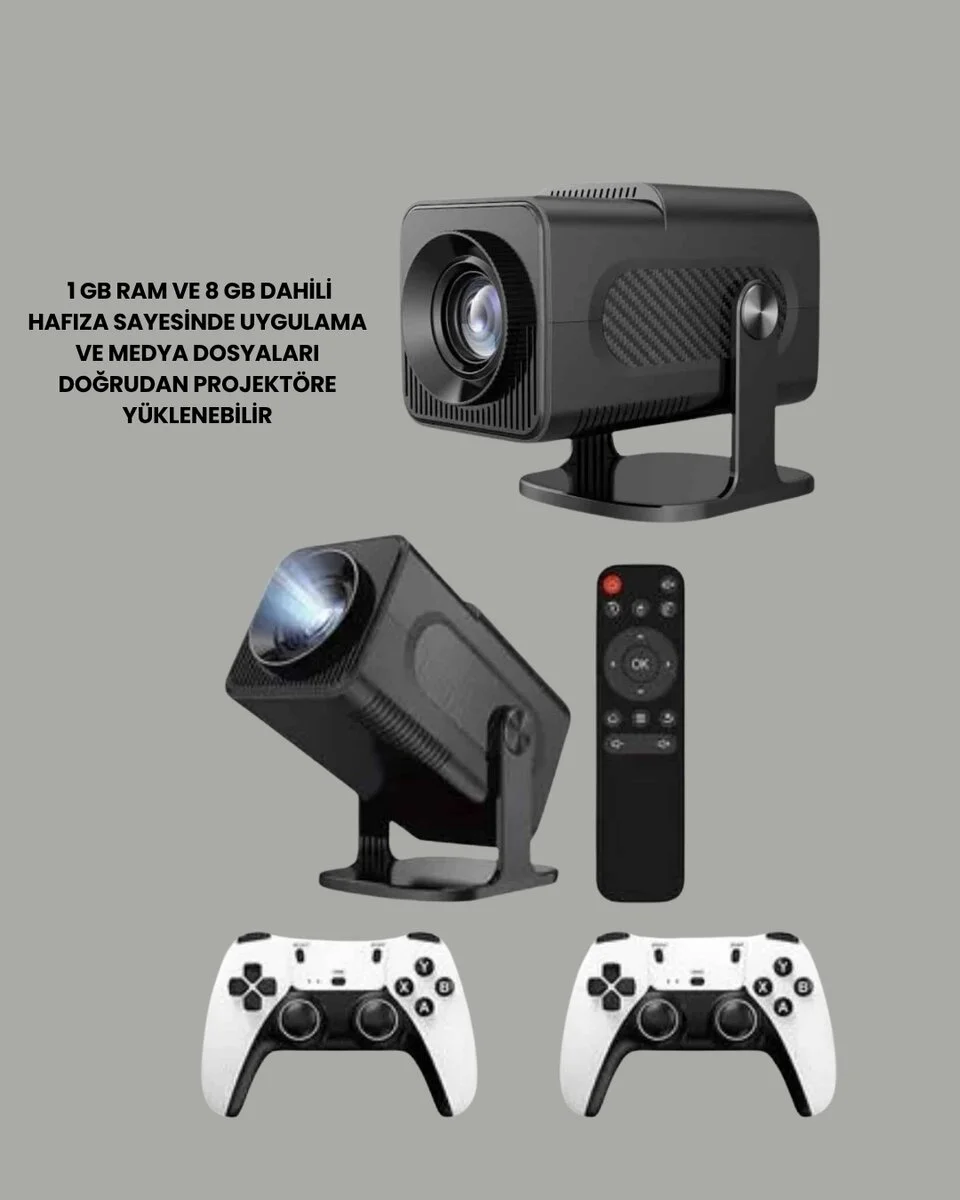 HCS350pro 1080P Full HD Taşınabilir Android Projektör